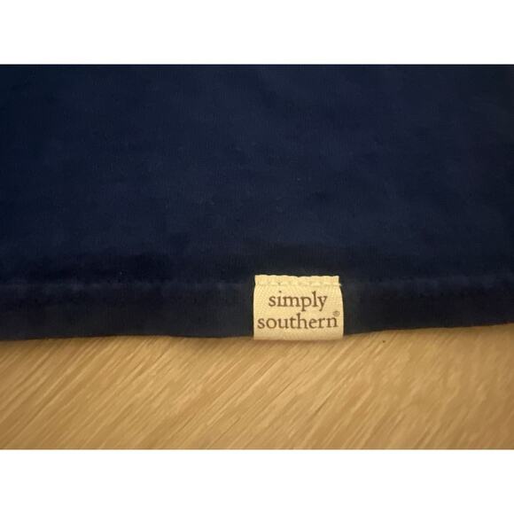 Simply Southern Patriotic Women’s Blue T Shirt Size Extra Large Pineapple Navy - Picture 5 of 6